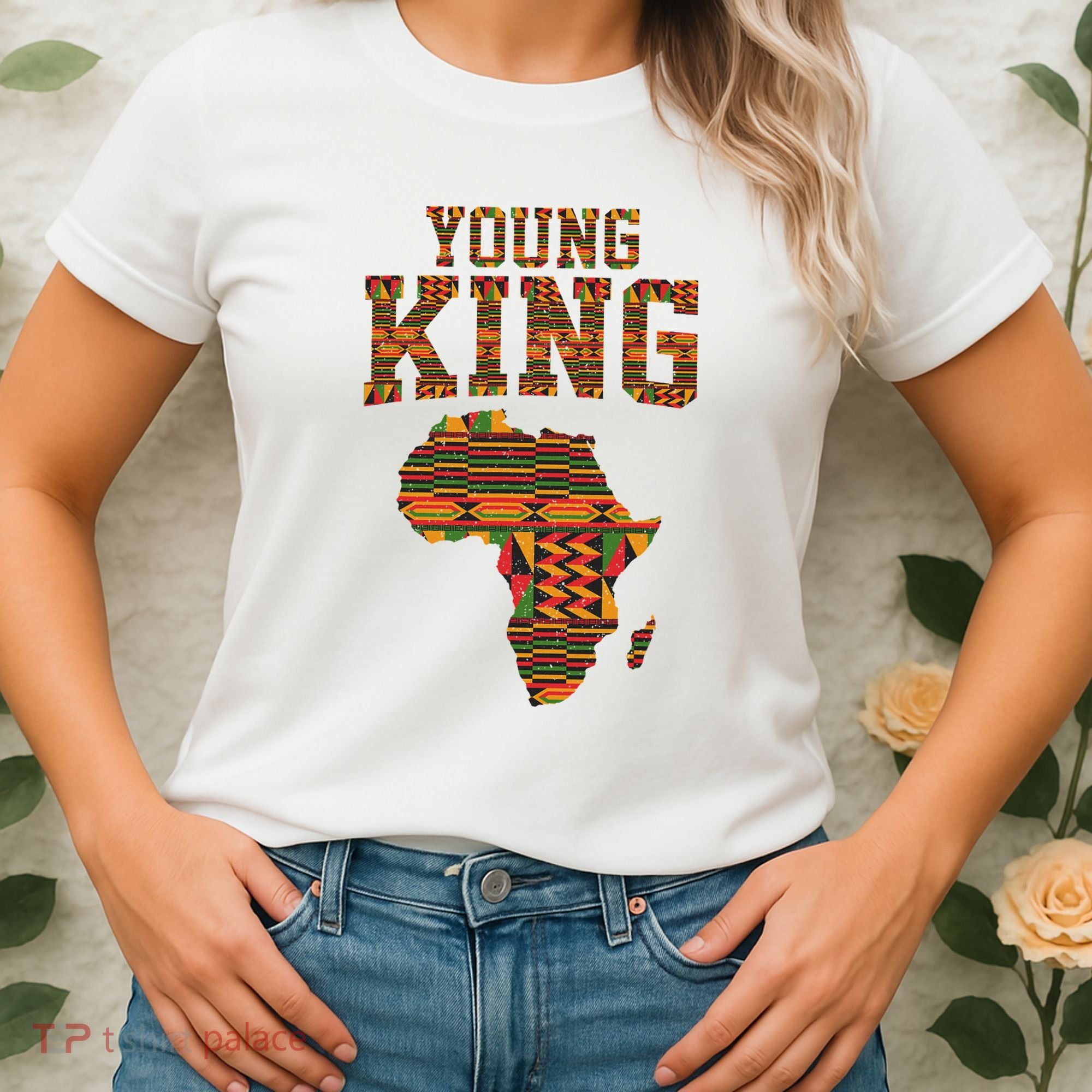 African King Art Kente Cloth African Print Women's T-Shirt