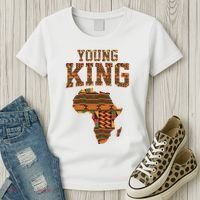 African King Art Kente Cloth African Print Women's T-Shirt thumb 3