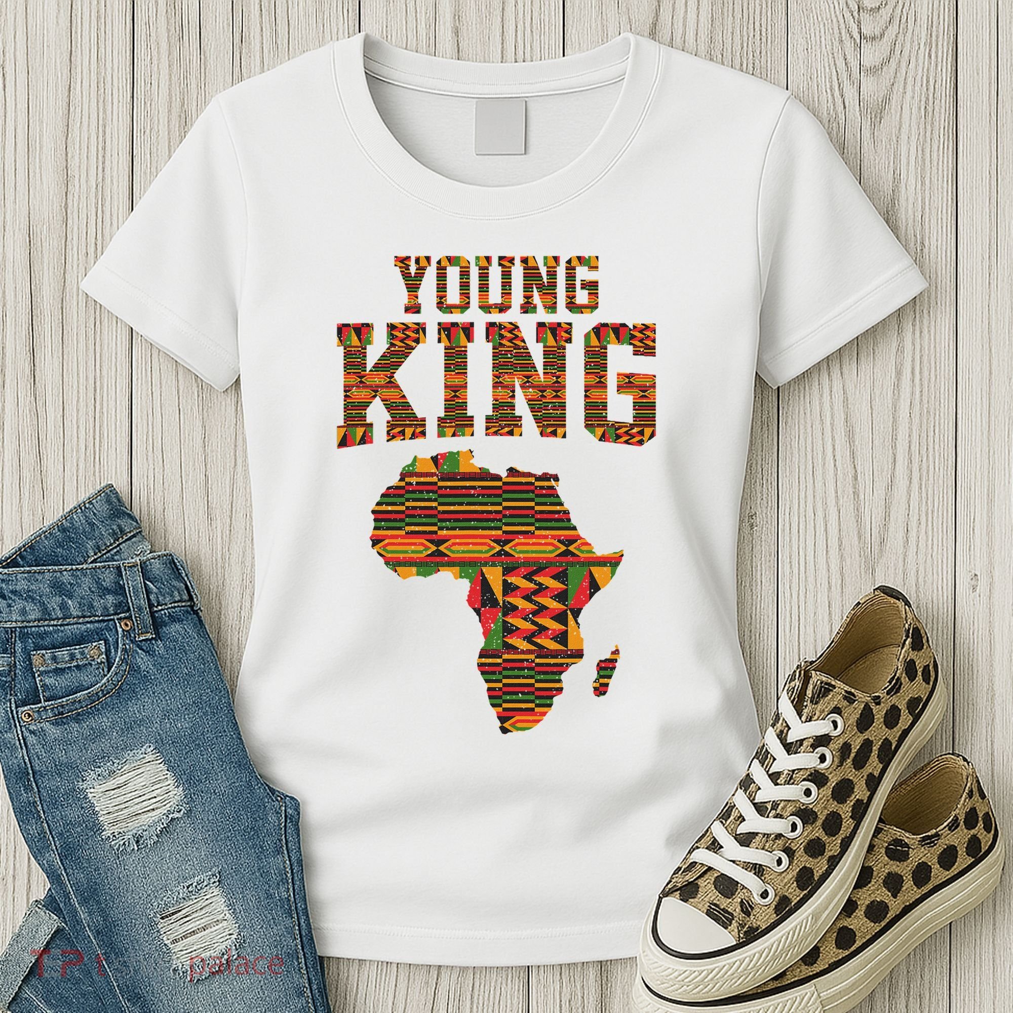 African King Art Kente Cloth African Print Women's T-Shirt