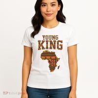 African King Art Kente Cloth African Print Women's T-Shirt thumb 4