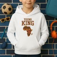 African King Art Kente Cloth African Print Kids Hoodie thumb 2