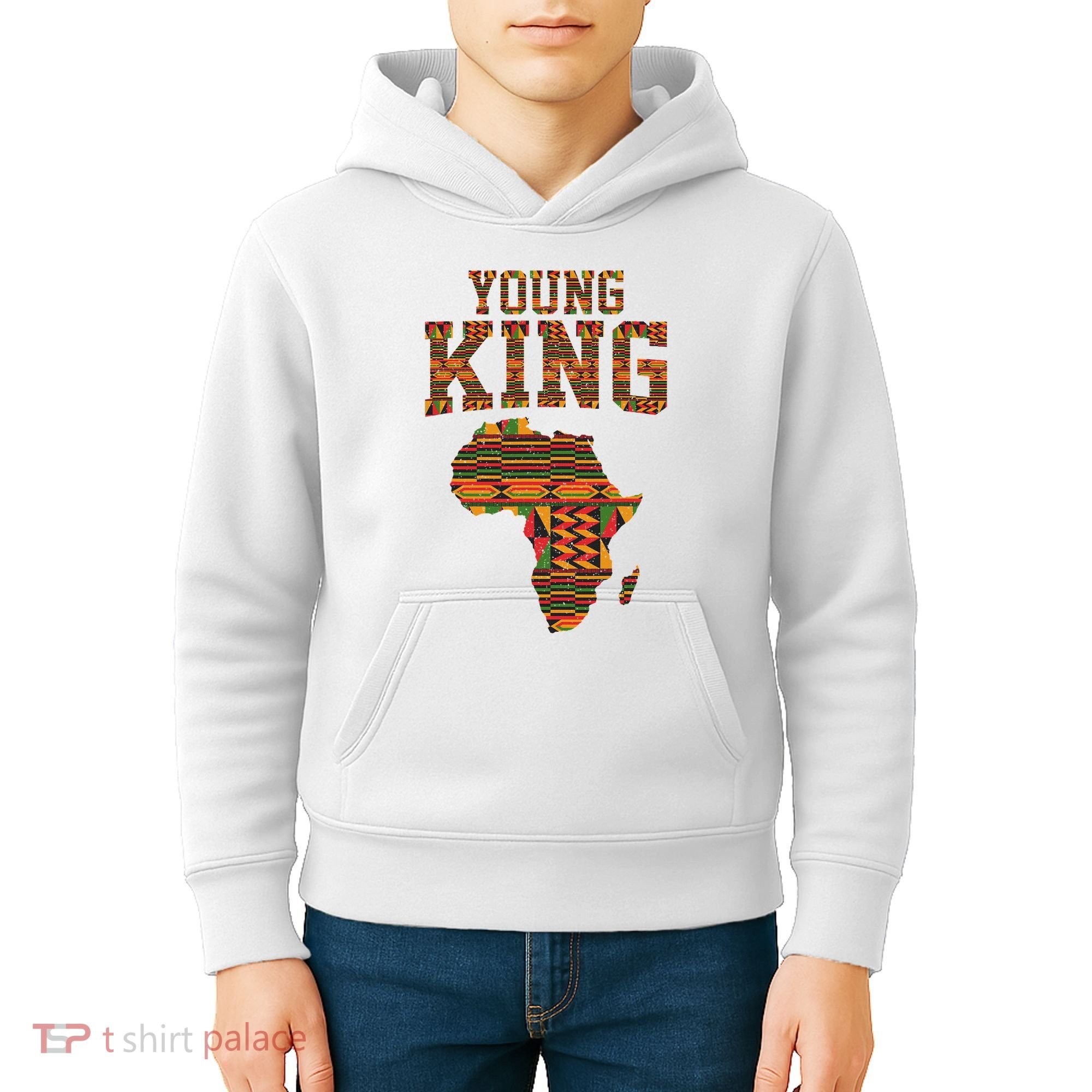 African King Art Kente Cloth African Print Kids Hoodie