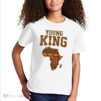 African King Art Kente Cloth African Print Kids T-Shirt thumb 2