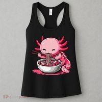 Anime Kawaii Axolotl Eating Ramen Noodles Gift Women's Tank Top thumb 3