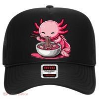 Anime Kawaii Axolotl Eating Ramen Noodles Gift Hat thumb 0