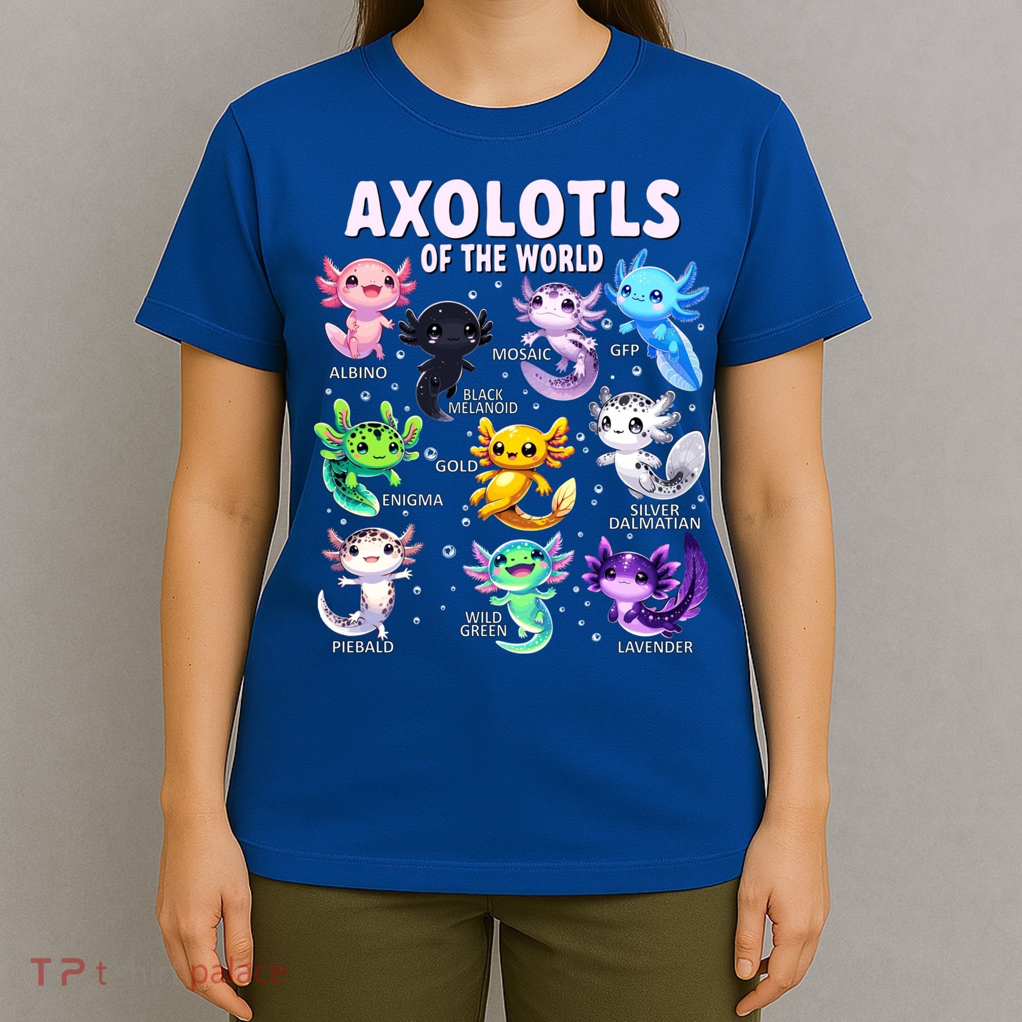 Axolotl Kawaii Axolotls Of The World Axolotl Animals T-Shirt