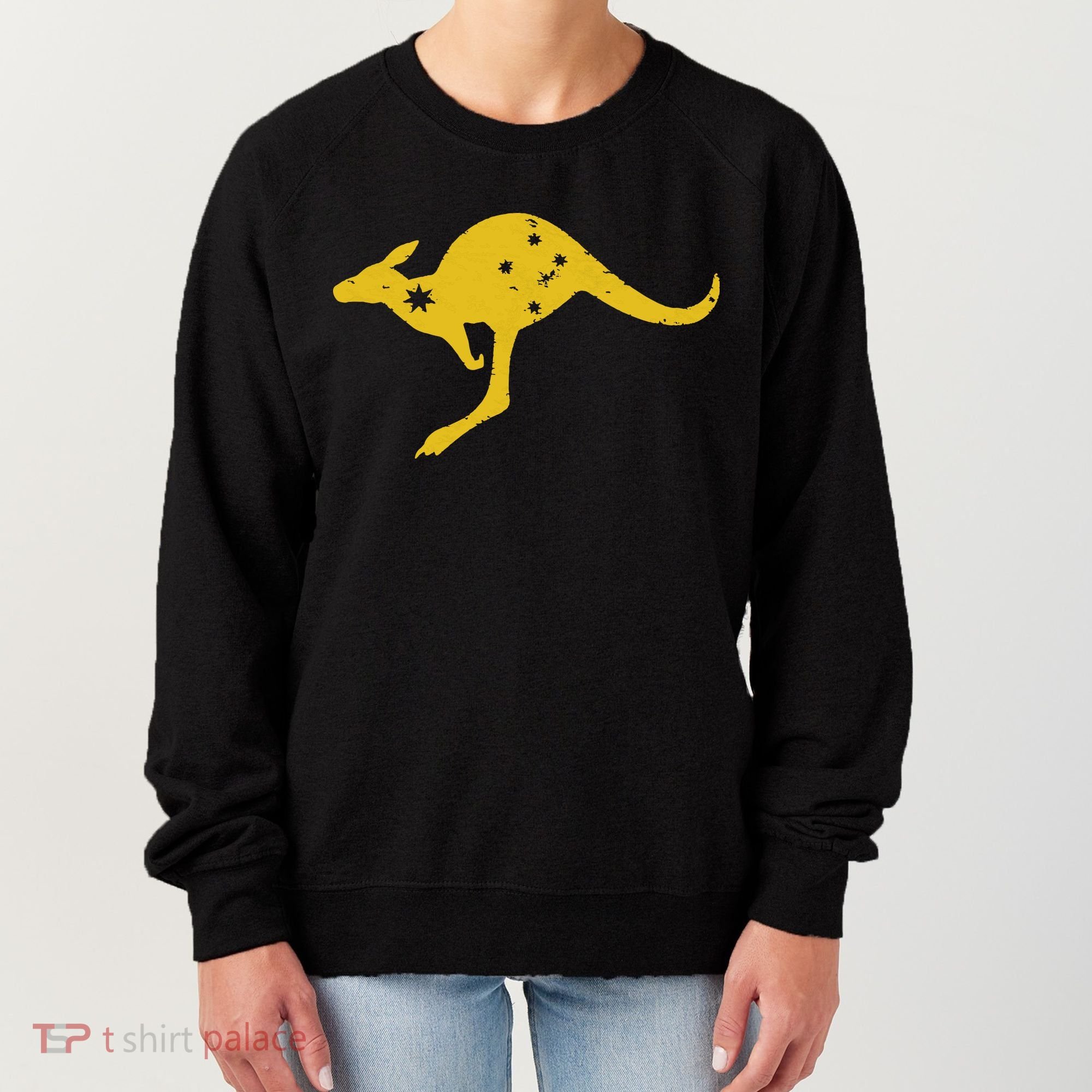 AUSTRALIA KANGAROO AUSSIE ROO FLAG ROUNDEL SPORTS MILITARY Women's Sweatshirt