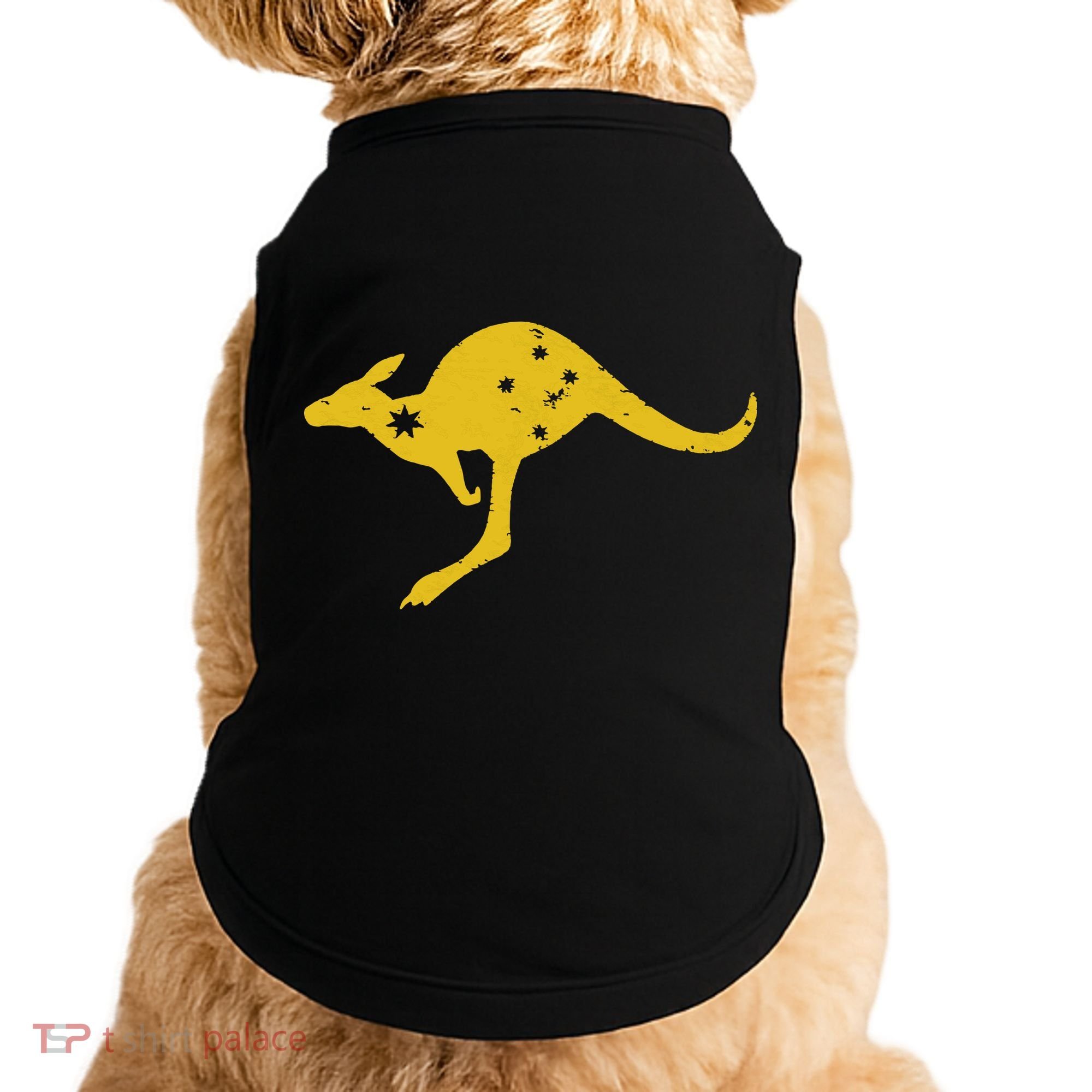 AUSTRALIA KANGAROO AUSSIE ROO FLAG ROUNDEL SPORTS MILITARY Doggie Tank