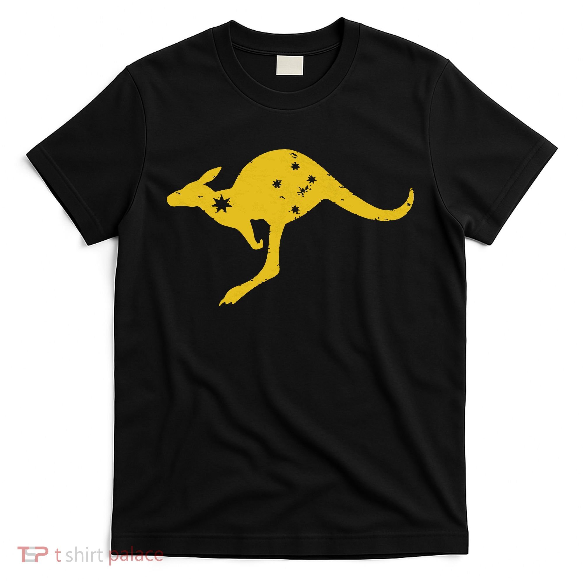 AUSTRALIA KANGAROO AUSSIE ROO FLAG ROUNDEL SPORTS MILITARY T-Shirt