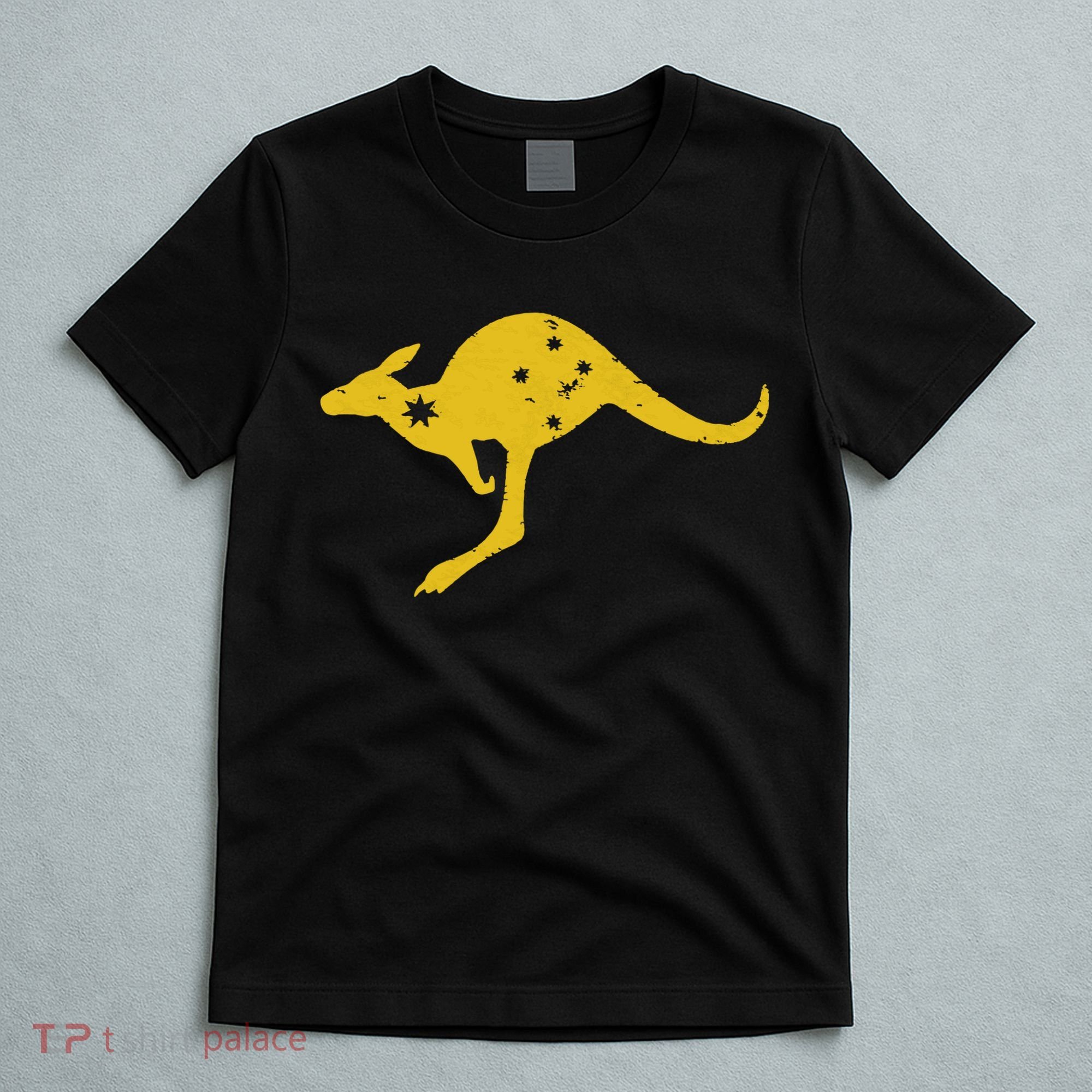 AUSTRALIA KANGAROO AUSSIE ROO FLAG ROUNDEL SPORTS MILITARY T-Shirt
