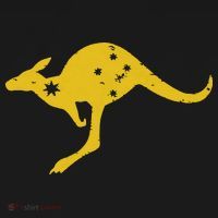AUSTRALIA KANGAROO AUSSIE ROO FLAG ROUNDEL SPORTS MILITARY T-Shirt thumb 7