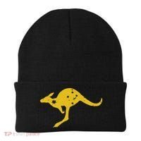AUSTRALIA KANGAROO AUSSIE ROO FLAG ROUNDEL SPORTS MILITARY Beanie thumb 0