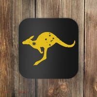 AUSTRALIA KANGAROO AUSSIE ROO FLAG ROUNDEL SPORTS MILITARY Coaster thumb 0