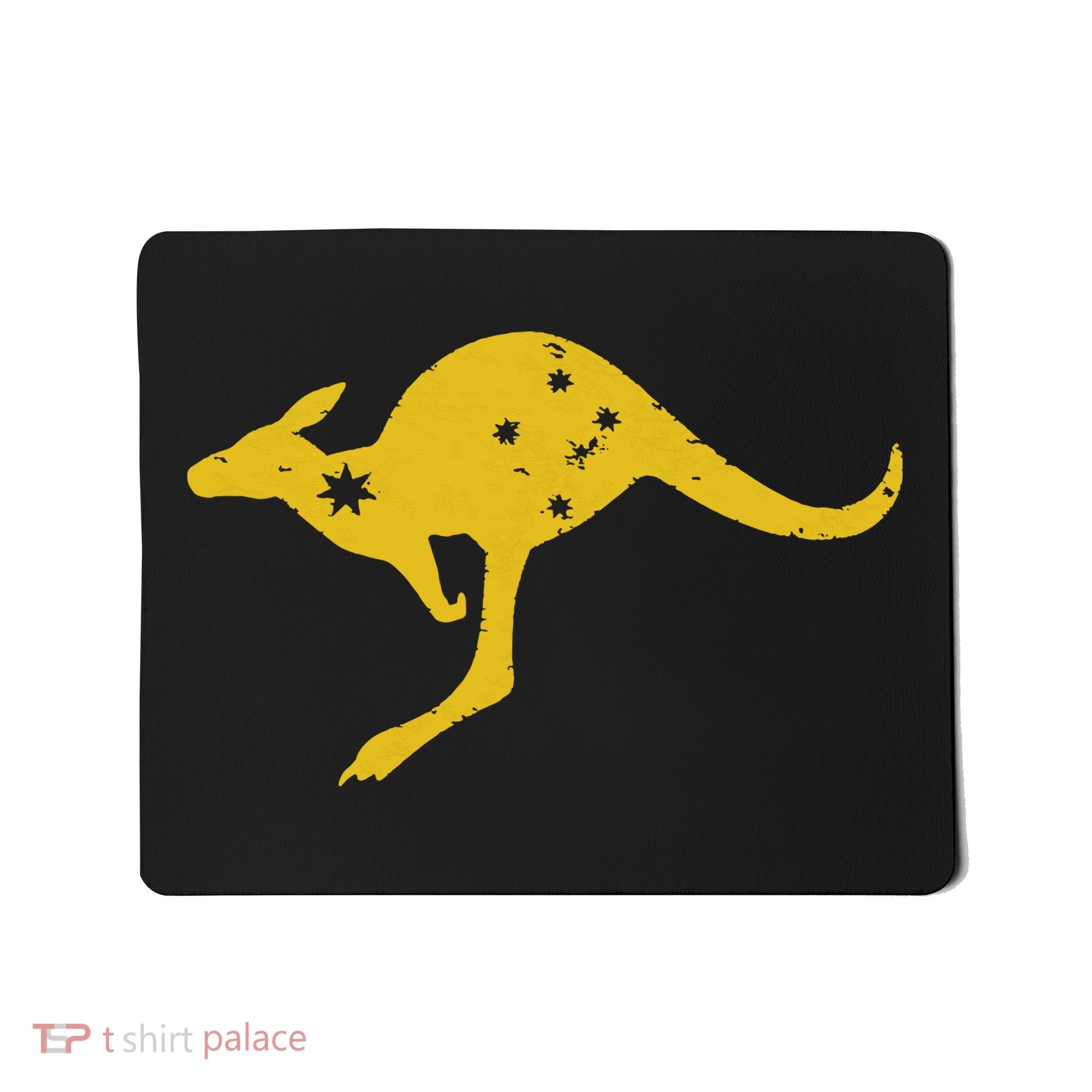 AUSTRALIA KANGAROO AUSSIE ROO FLAG ROUNDEL SPORTS MILITARY Mousepad
