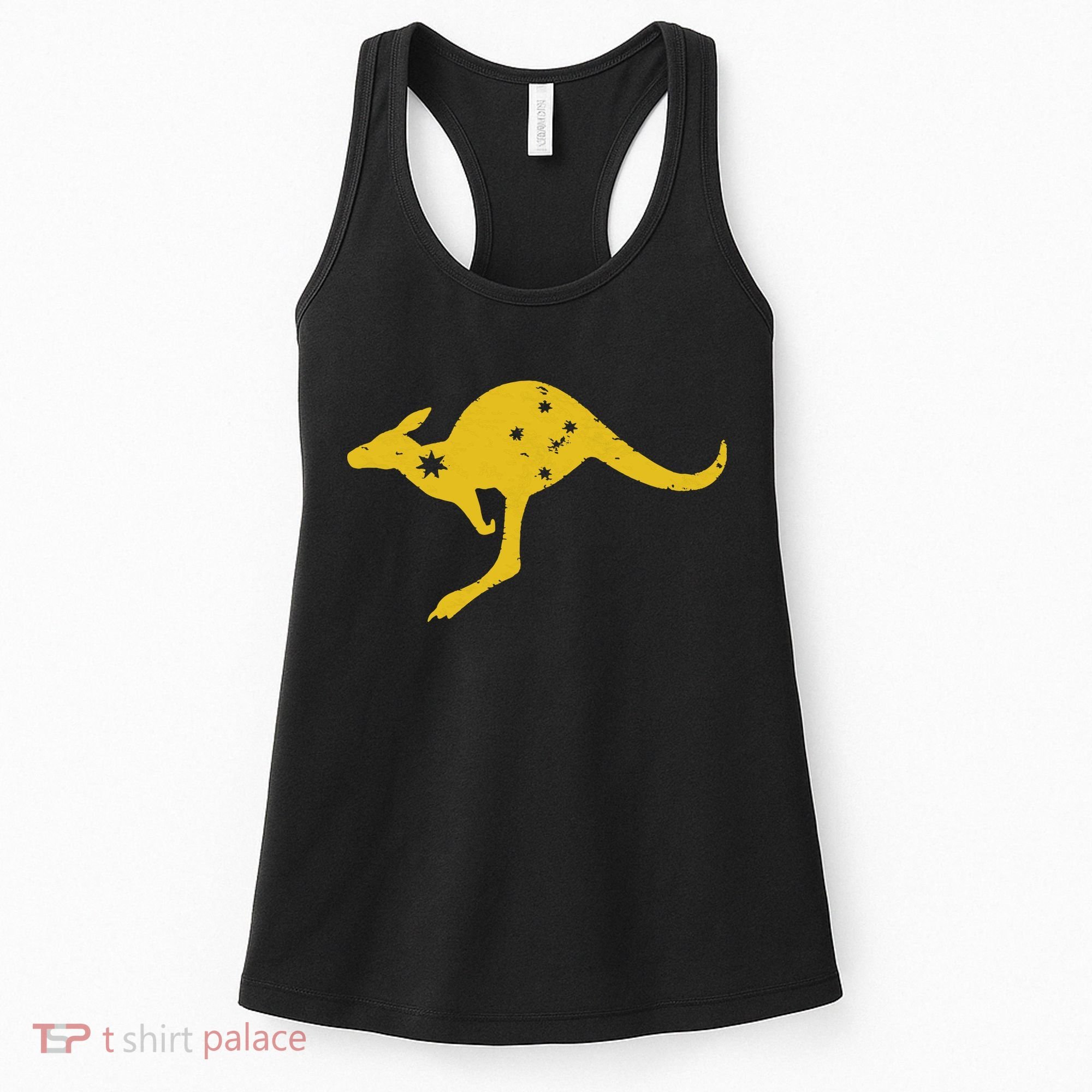 AUSTRALIA KANGAROO AUSSIE ROO FLAG ROUNDEL SPORTS MILITARY Women's Tank Top