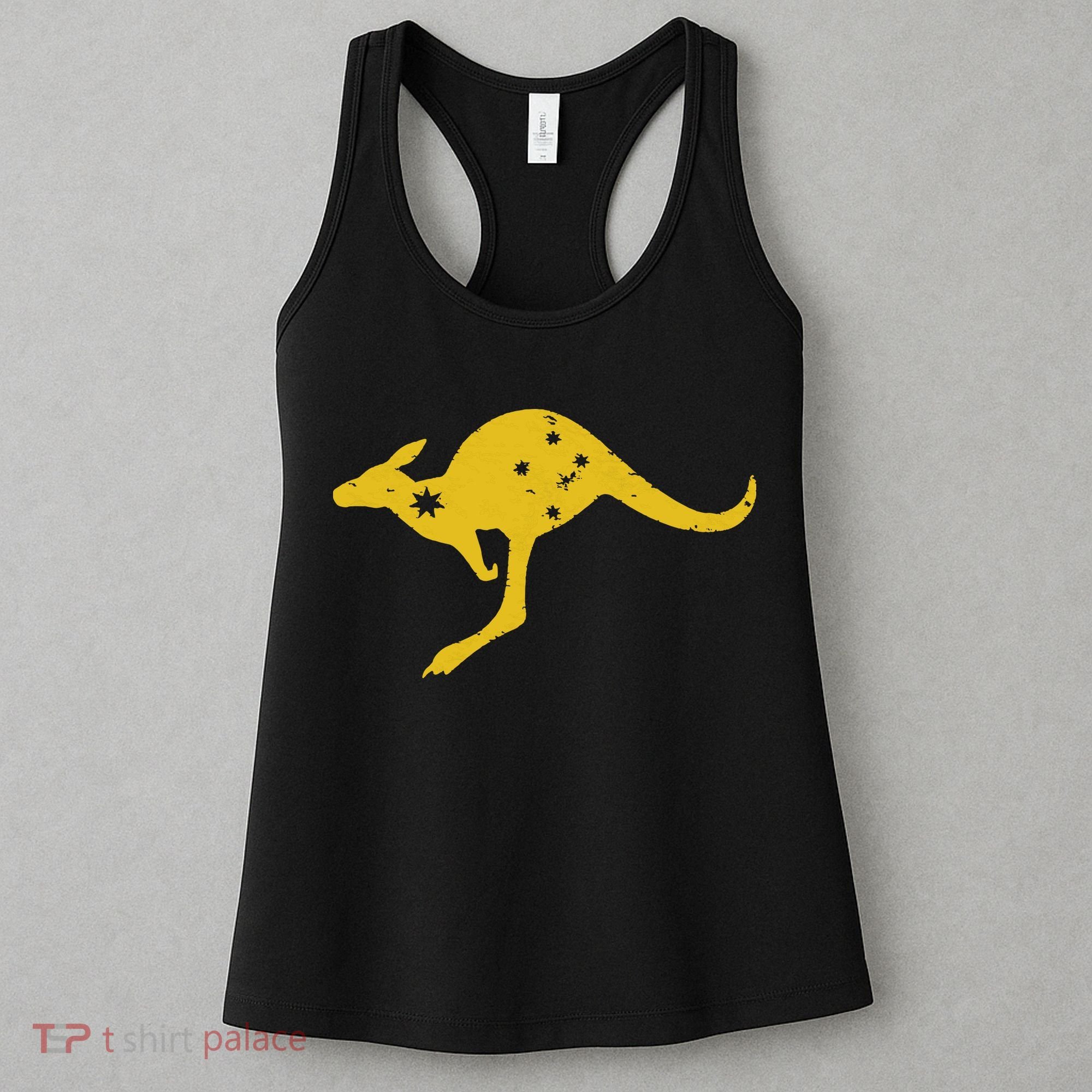 AUSTRALIA KANGAROO AUSSIE ROO FLAG ROUNDEL SPORTS MILITARY Women's Tank Top