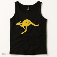 AUSTRALIA KANGAROO AUSSIE ROO FLAG ROUNDEL SPORTS MILITARY Tank Top thumb 2