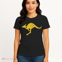 AUSTRALIA KANGAROO AUSSIE ROO FLAG ROUNDEL SPORTS MILITARY Women's T-Shirt thumb 4