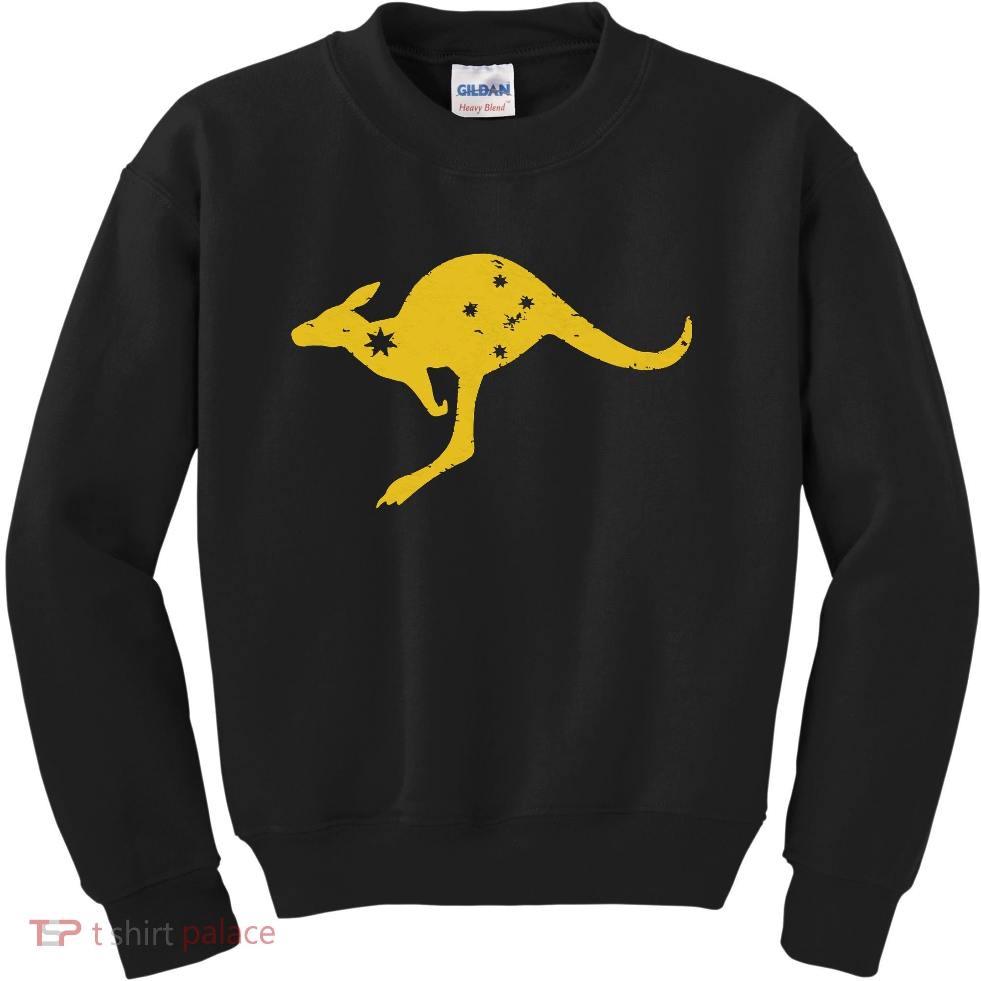 AUSTRALIA KANGAROO AUSSIE ROO FLAG ROUNDEL SPORTS MILITARY Kids Sweatshirt