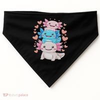 Axolotl Kawaii Anime Cute Axolotls USA-Made Doggie Bandana thumb 0
