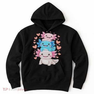 Axolotl Kawaii Anime Cute Axolotls Hoodie