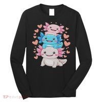 Axolotl Kawaii Anime Cute Axolotls Long Sleeve Shirt thumb 0