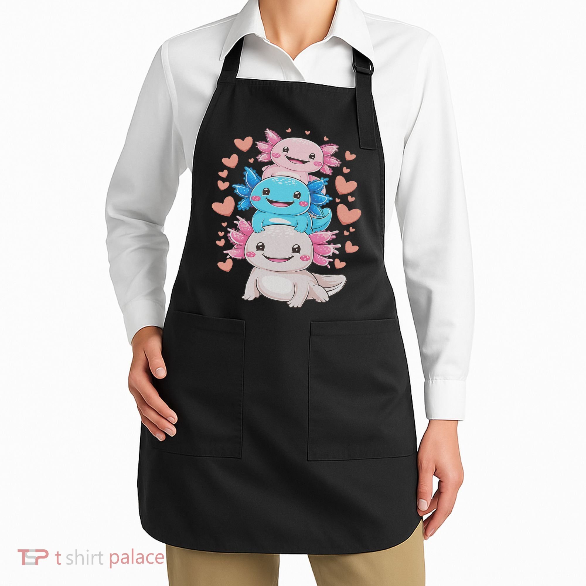 Axolotl Kawaii Anime Cute Axolotls Apron