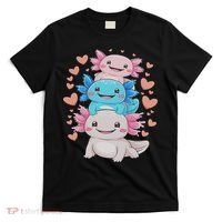 Axolotl Kawaii Anime Cute Axolotls T-Shirt thumb 0