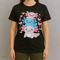 Axolotl Kawaii Anime Cute Axolotls T-Shirt thumb 4