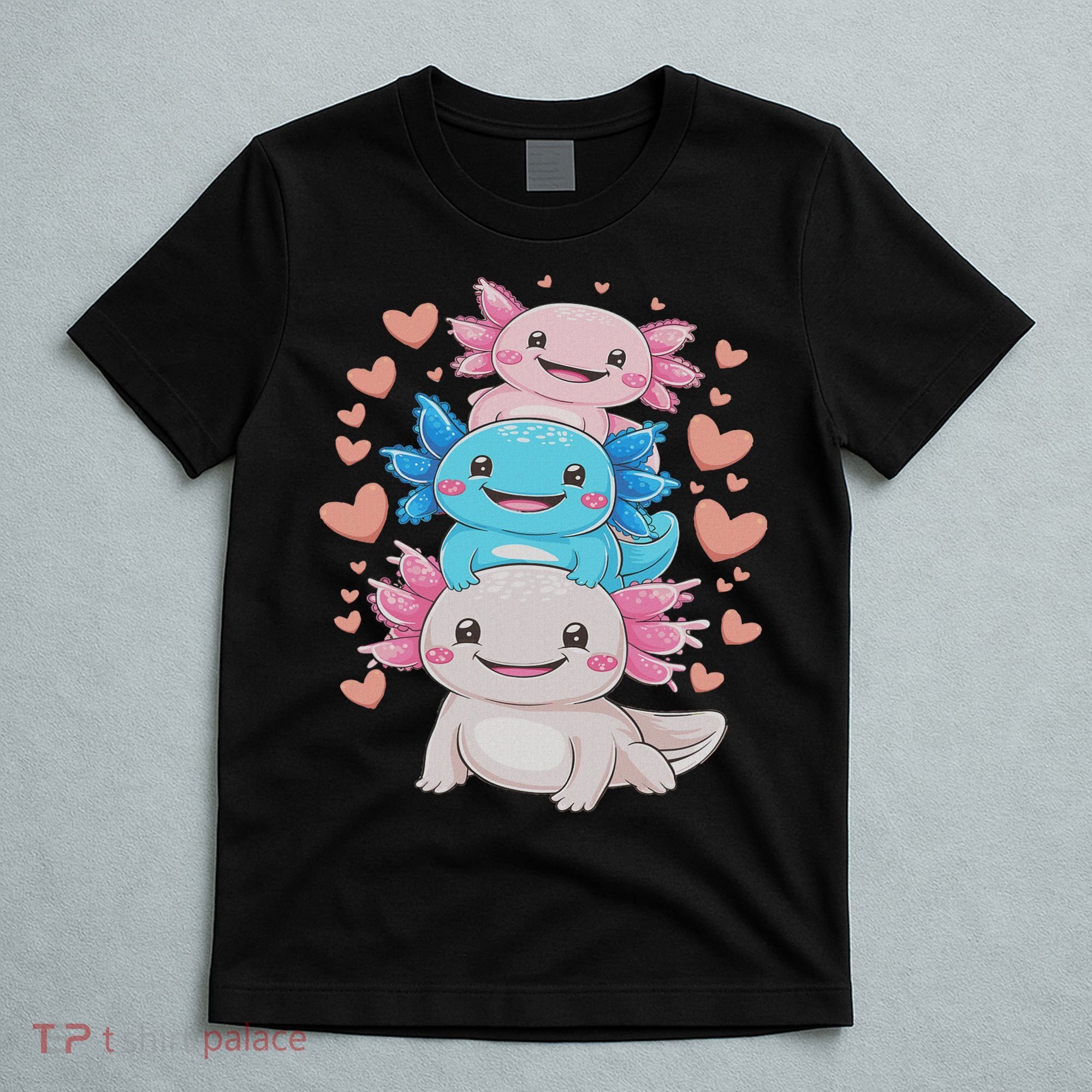 Axolotl Kawaii Anime Cute Axolotls T-Shirt