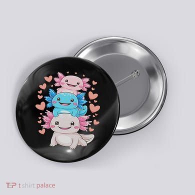 Axolotl Kawaii Anime Cute Axolotls Button