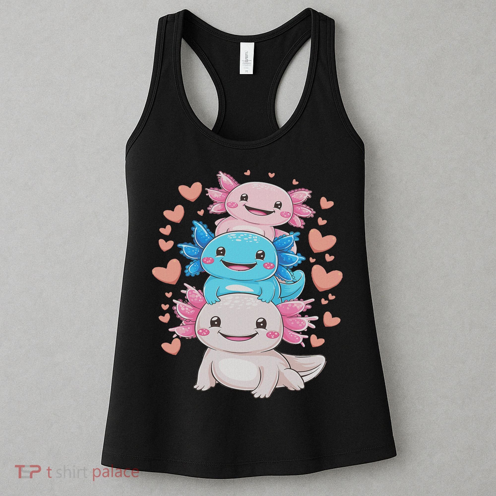 Axolotl Kawaii Anime Cute Axolotls Women's Tank Top