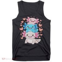 Axolotl Kawaii Anime Cute Axolotls Tank Top thumb 0