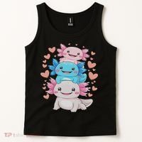 Axolotl Kawaii Anime Cute Axolotls Tank Top thumb 2