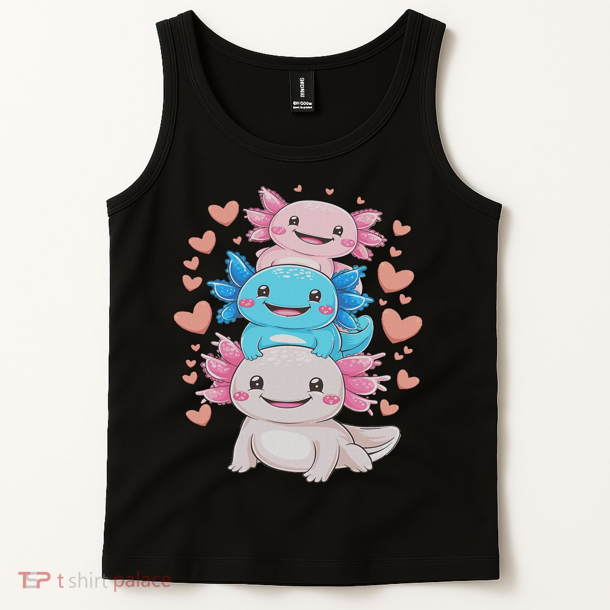 Axolotl Kawaii Anime Cute Axolotls Tank Top