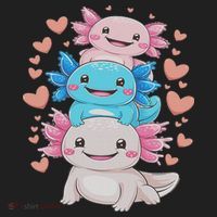 Axolotl Kawaii Anime Cute Axolotls Golf Towel thumb 3