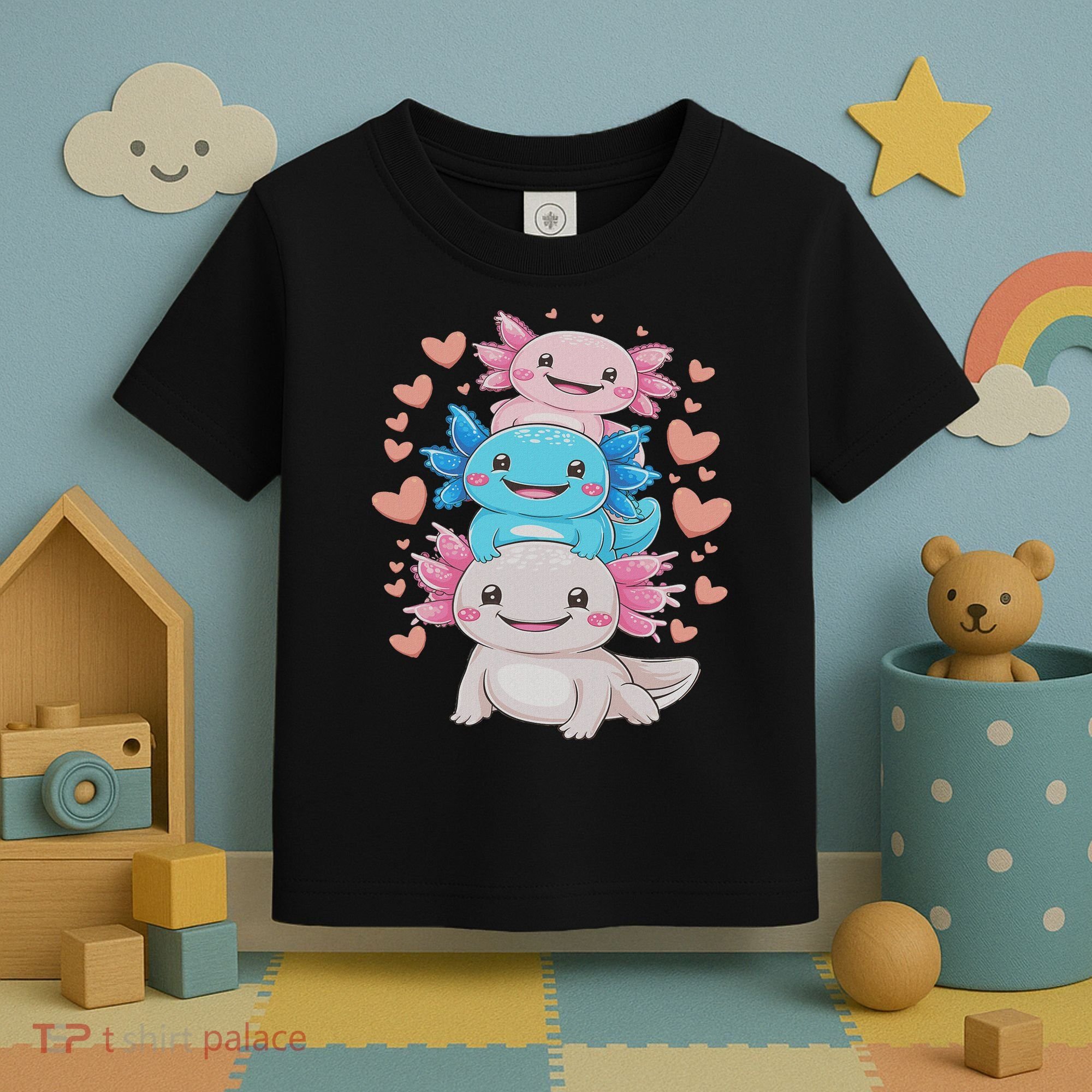 Axolotl Kawaii Anime Cute Axolotls Toddler T-Shirt