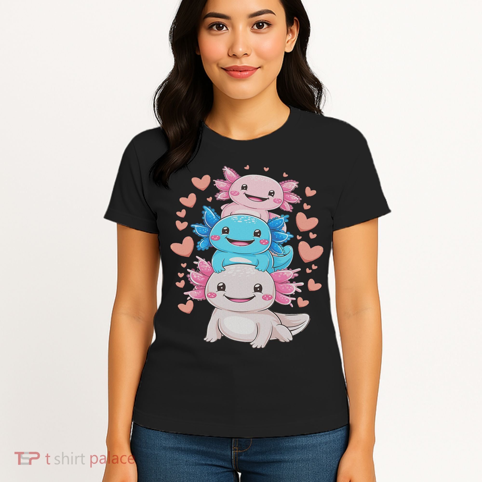 Axolotl Kawaii Anime Cute Axolotls Women's T-Shirt