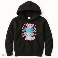 Axolotl Kawaii Anime Cute Axolotls Kids Hoodie thumb 0