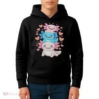 Axolotl Kawaii Anime Cute Axolotls Kids Hoodie thumb 4