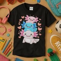 Axolotl Kawaii Anime Cute Axolotls Kids T-Shirt thumb 3
