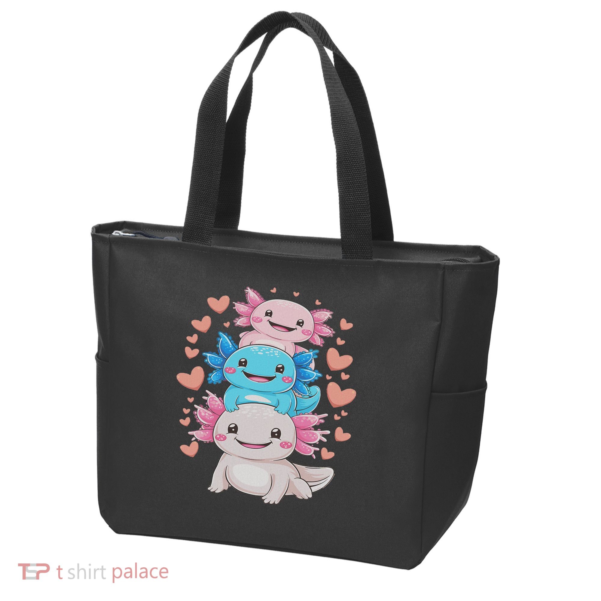 Axolotl Kawaii Anime Cute Axolotls Tote Bag