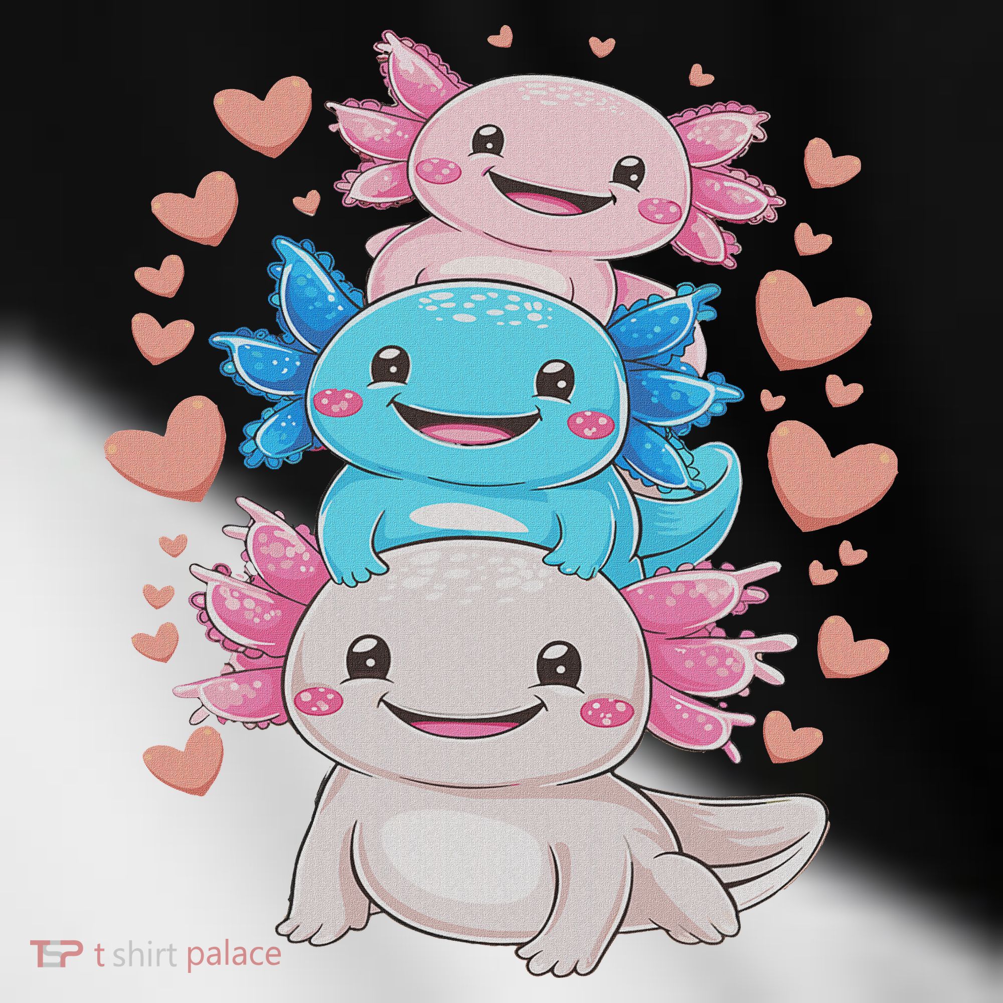 Axolotl Kawaii Anime Cute Axolotls Toddler Fine Jersey T-Shirt