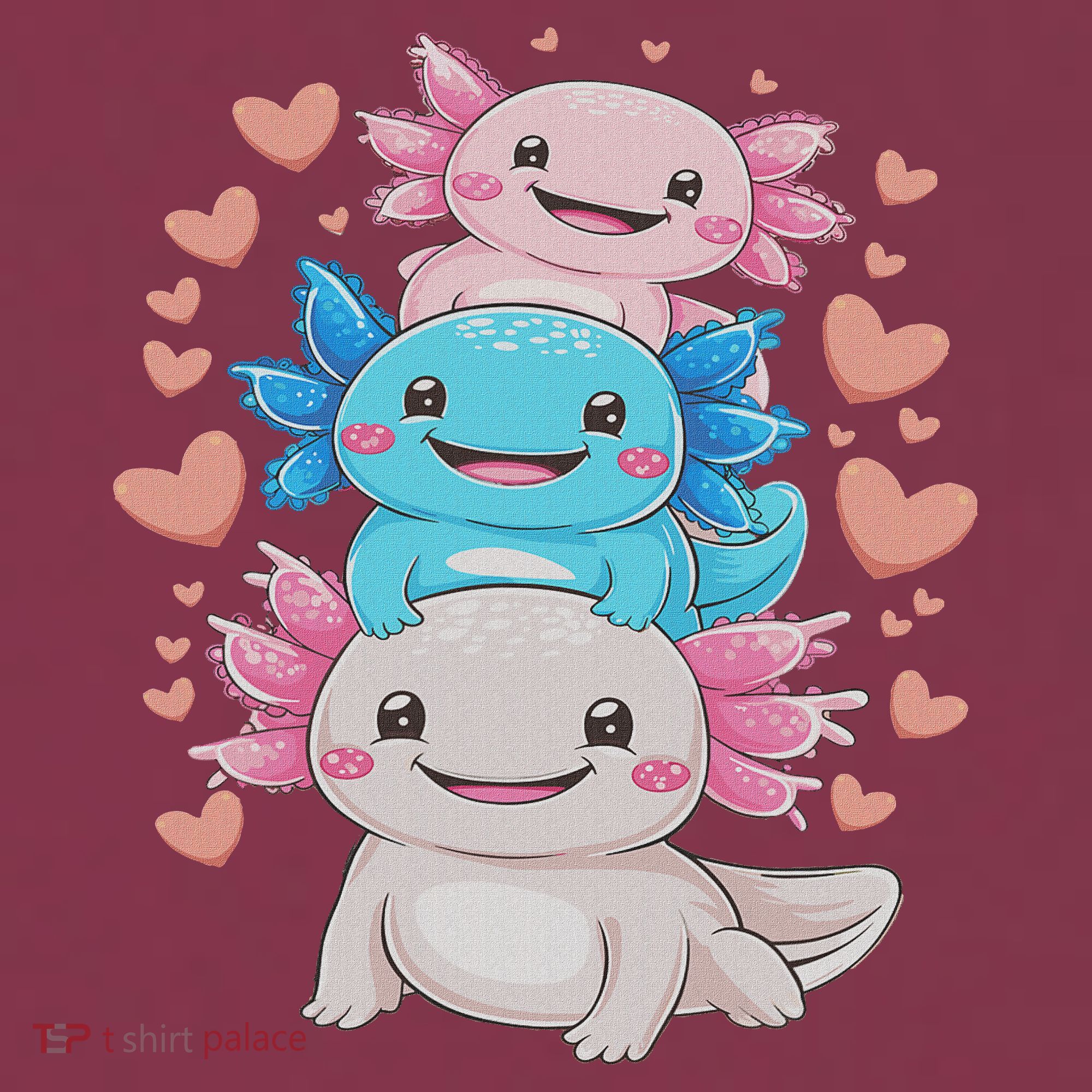 Axolotl Kawaii Anime Cute Axolotls 16oz Travel Tumbler