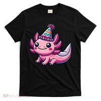 Anime Kawaii Axolotl Birthday Party Hat T-Shirt thumb 0