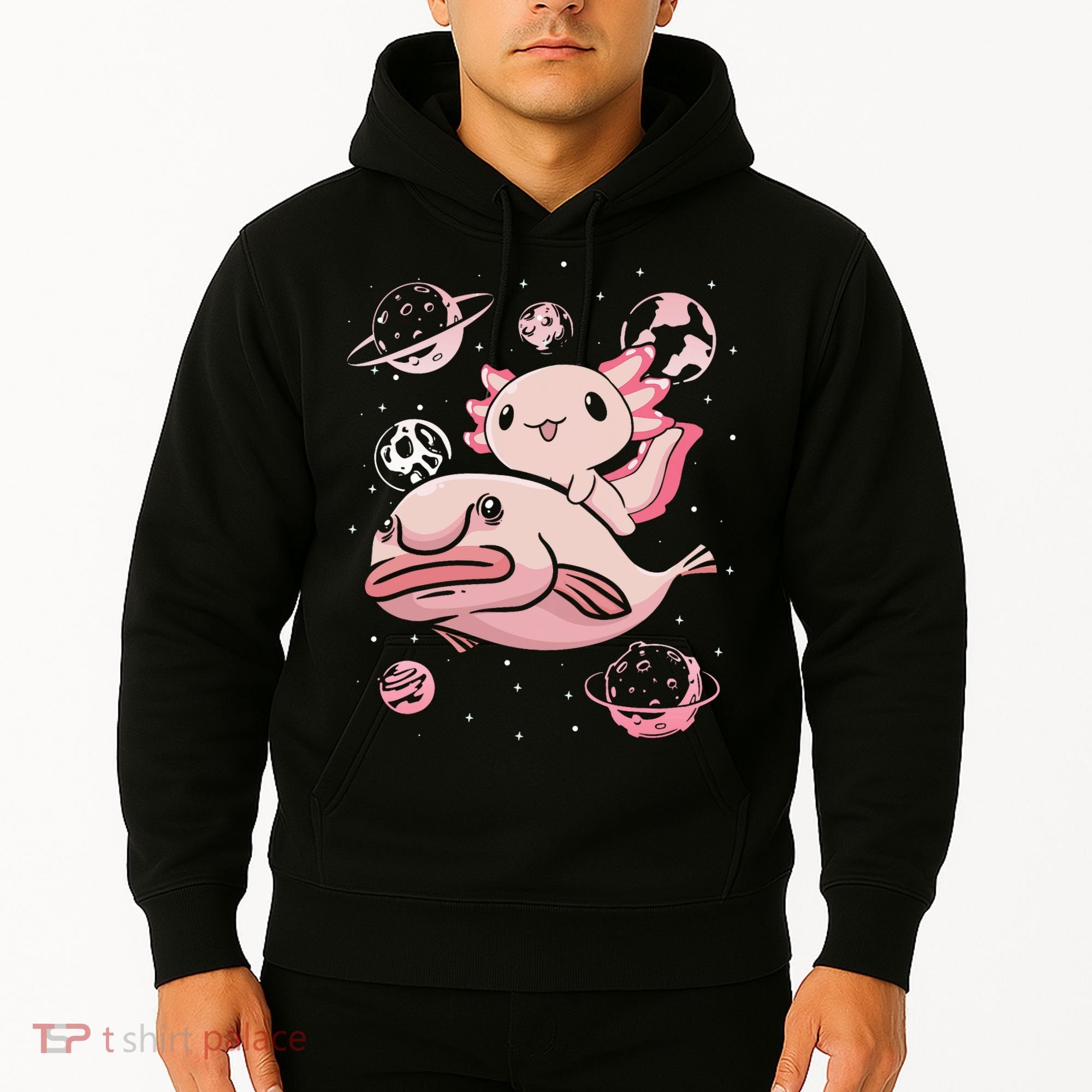 Axolotl Kawaii Blobfish Hoodie