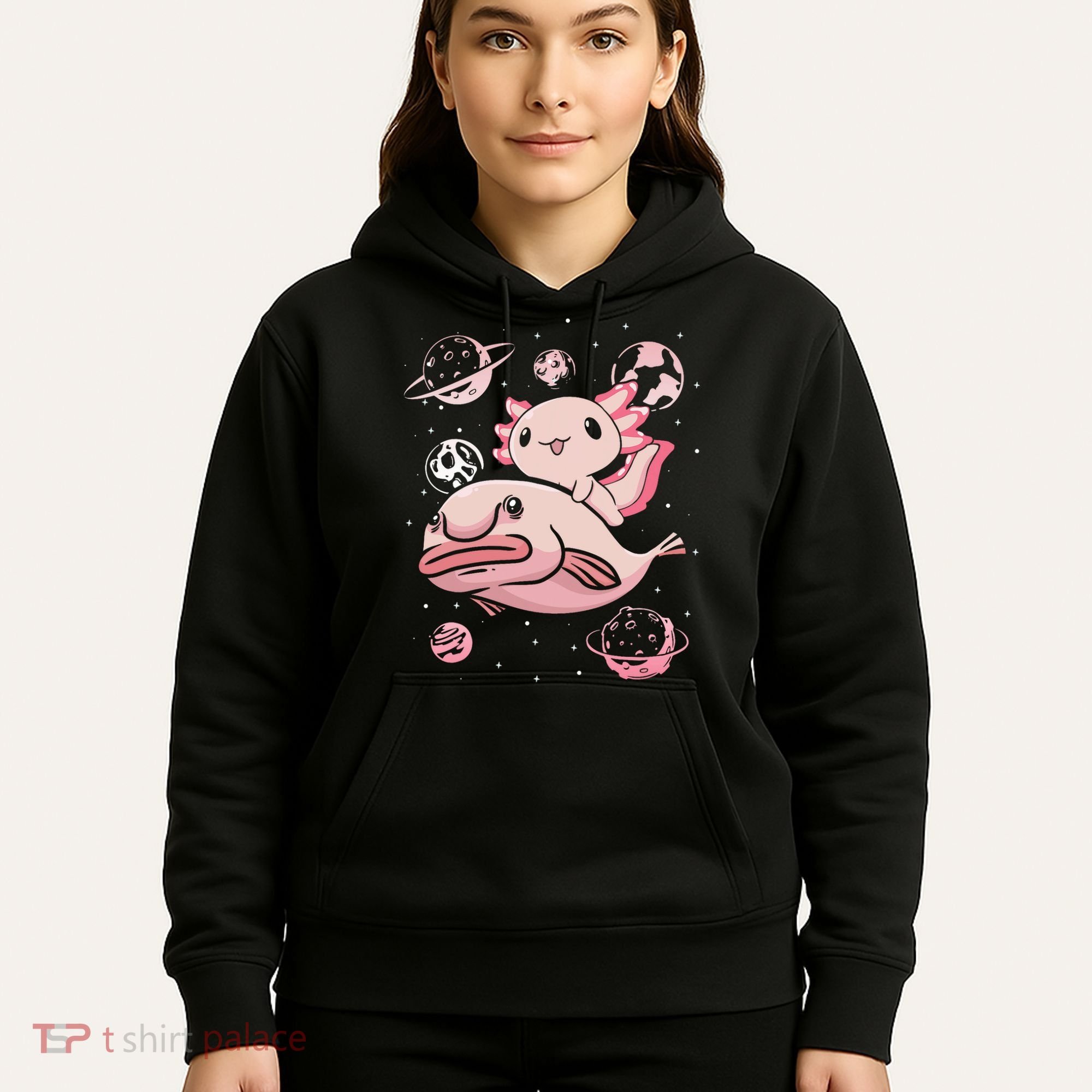 Axolotl Kawaii Blobfish Hoodie