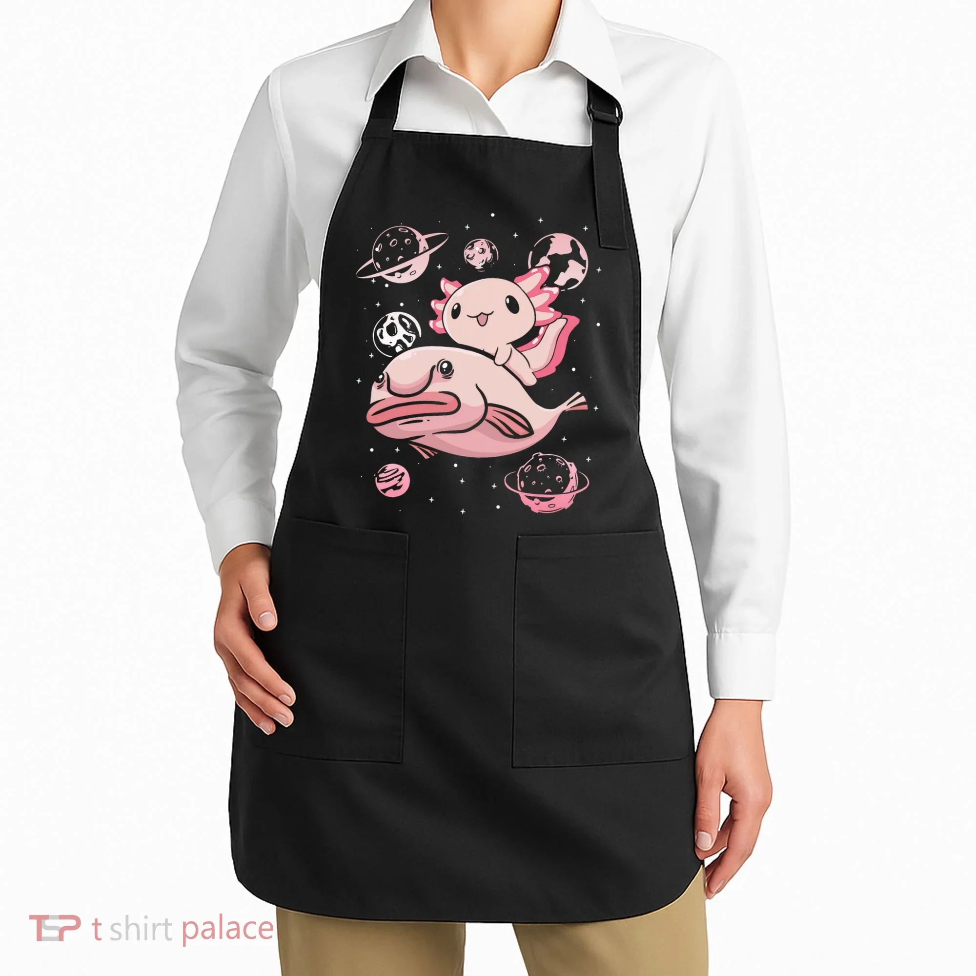 Axolotl Kawaii Blobfish Apron