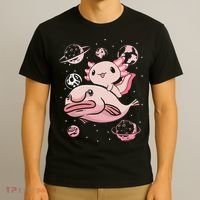 Axolotl Kawaii Blobfish T-Shirt thumb 3