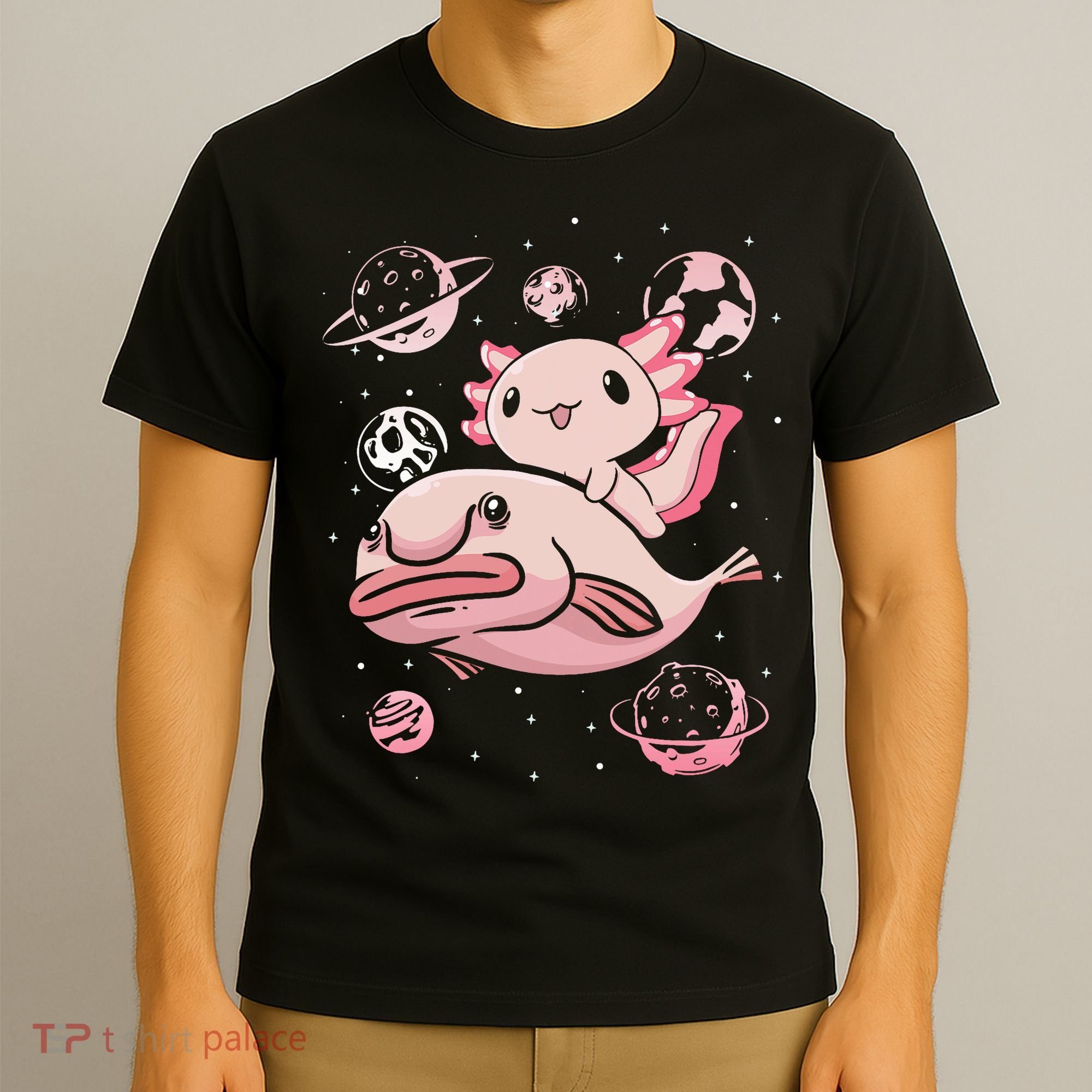 Axolotl Kawaii Blobfish T-Shirt